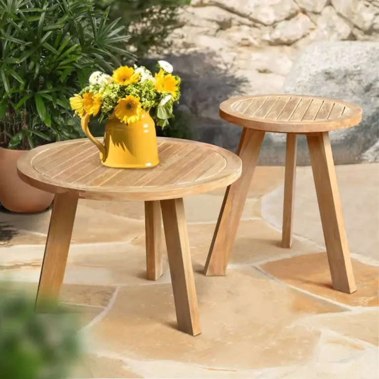 side table mod z small in teak slats
