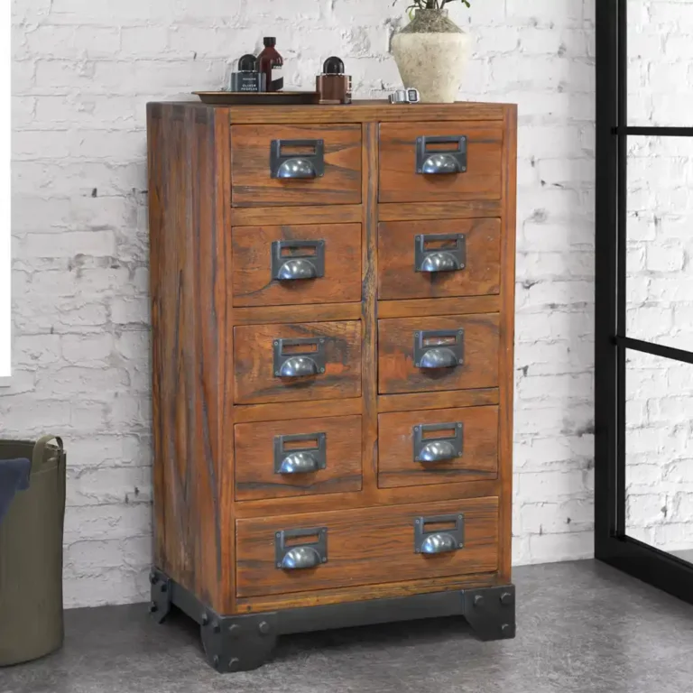 small buffet 9 drawers with metal base