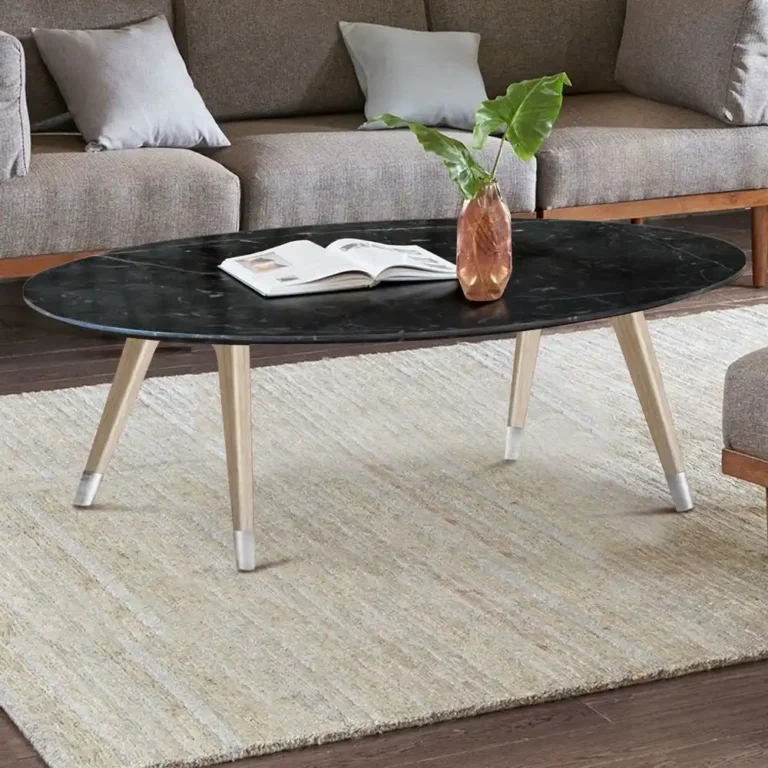 sofa table 70 steel marble top