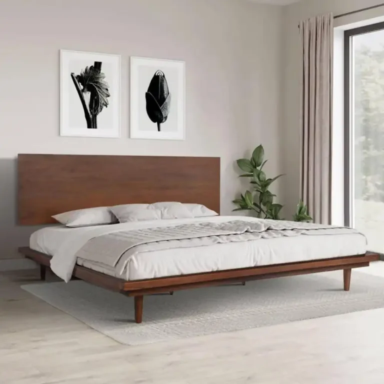 solid teak platform bed king size