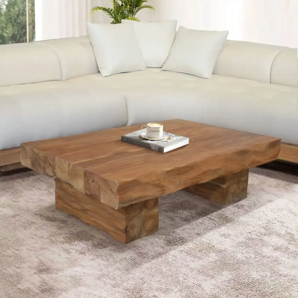 Solid Teak Rustic Coffee Table 1 Solid Teak Rustic Coffee Table