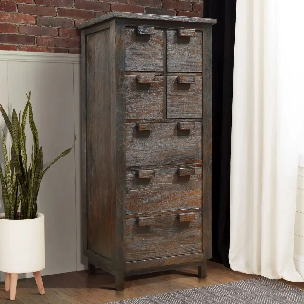 Solid Teak Tall Chest Of Drawers Delta 1 Solid Teak Tall Chest Of Drawers Delta