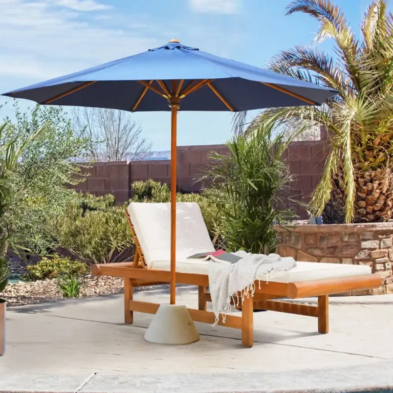 sunbed single wood in teak w o cushion