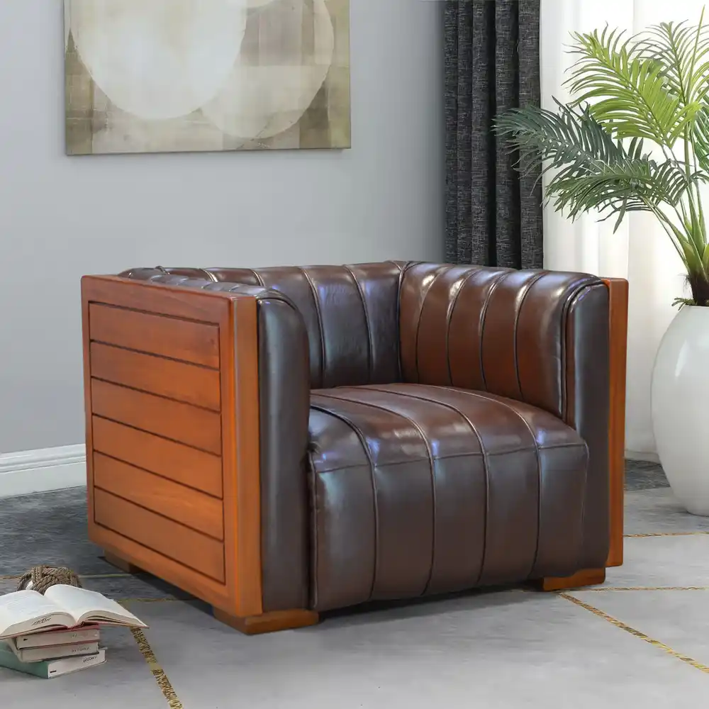 Tina Leather Chair Sofa 1 Tina Leather Chair Sofa