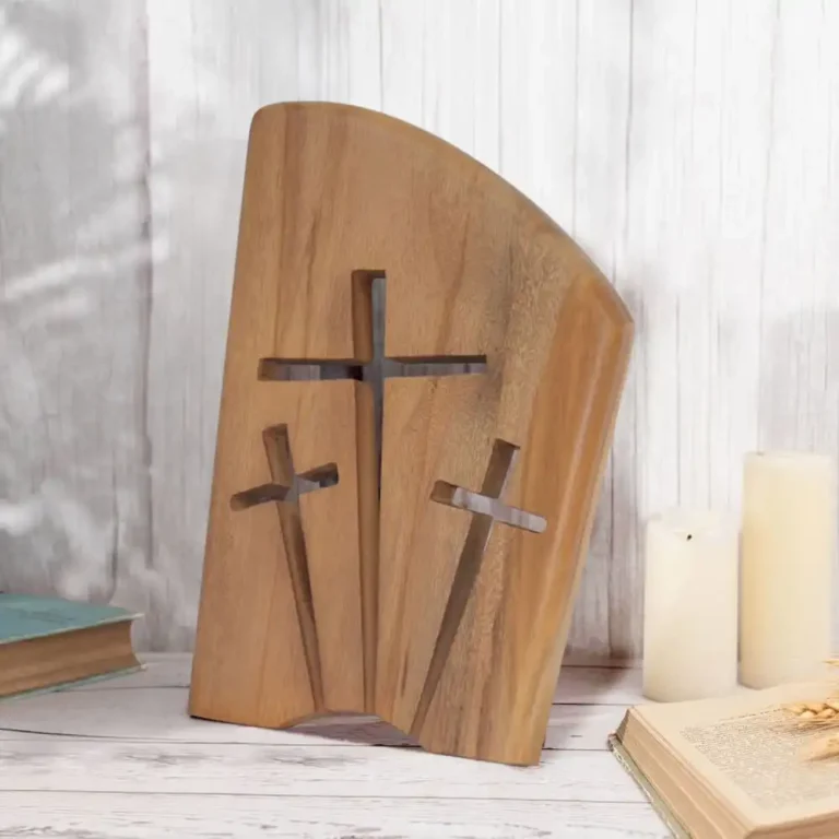 triple cross silhoutte plaque