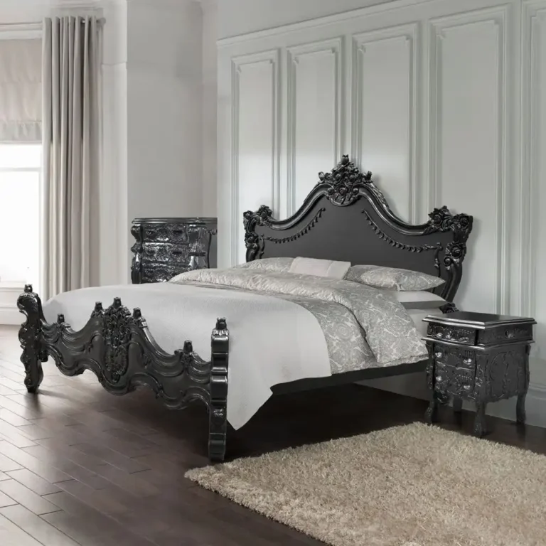 usa king size gothic bed mat black