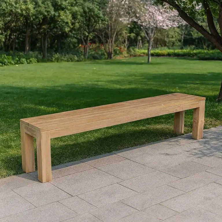 verona outdoor teak bench