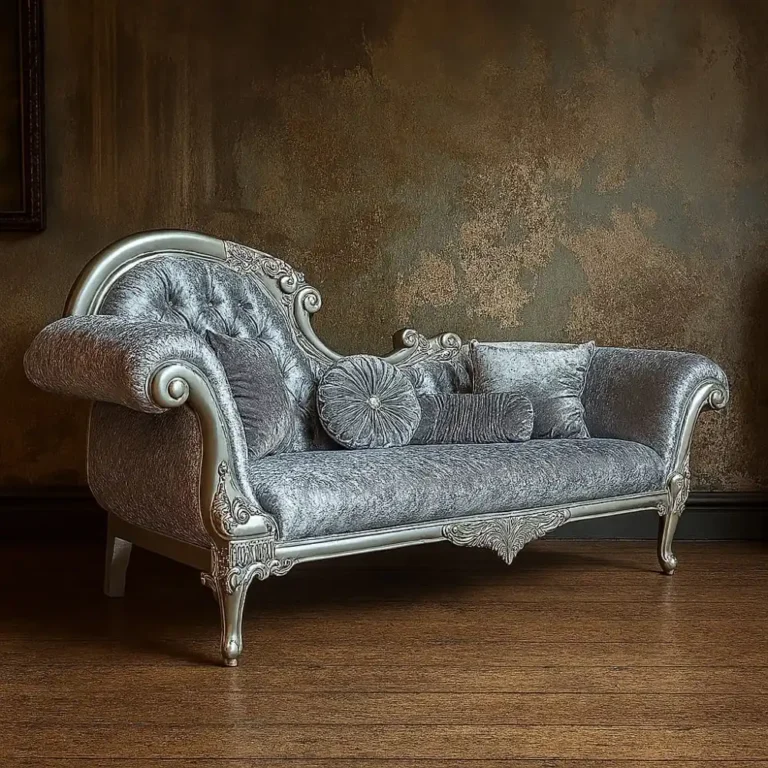 victorian silver elegance chaise lounge