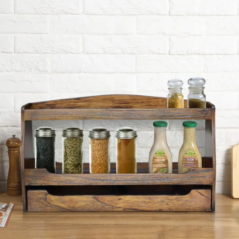 wall rack drawers rustic