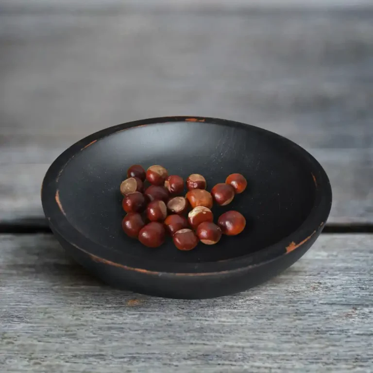 wooden bowl katie small rustic black