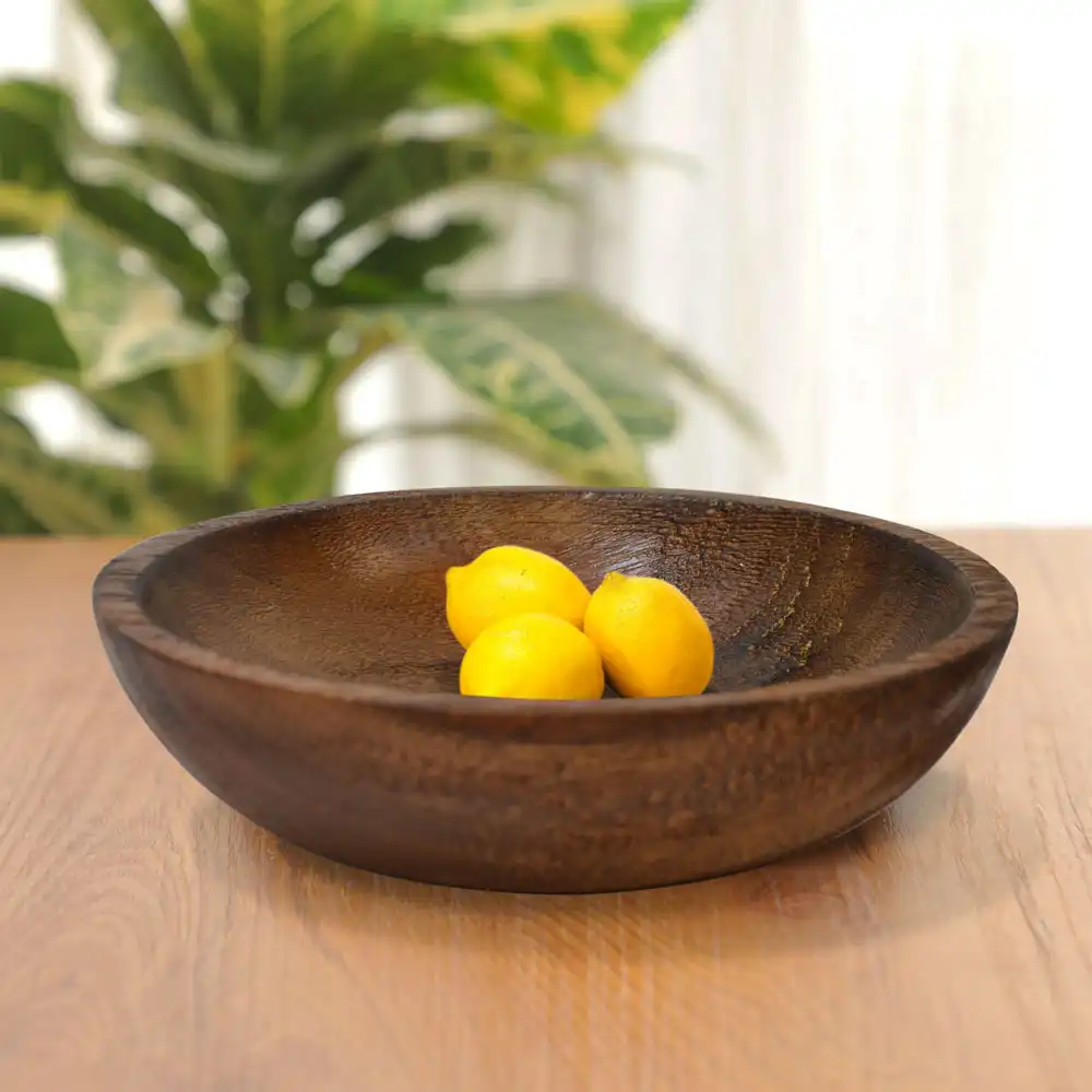 Wooden Bowl Katie Small Rustic Light Brown